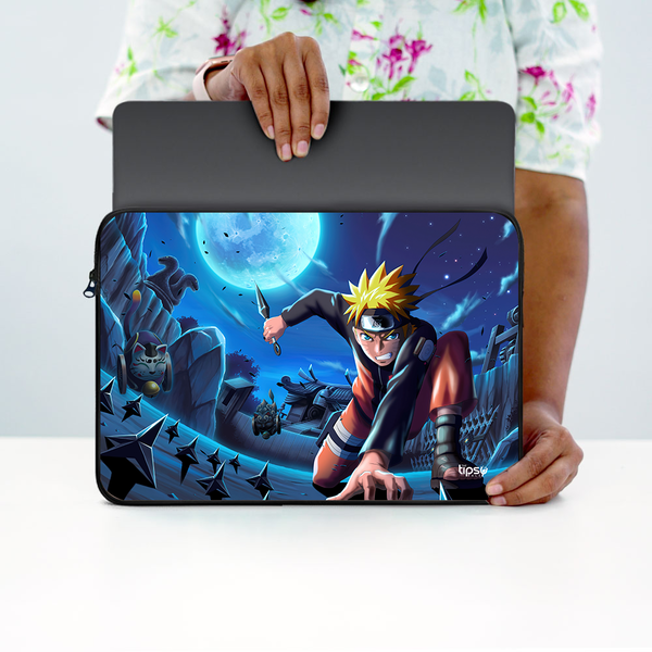 "NARUTO UZUMAKI ACTION POWER" -Laptop Sleeves:Bold Modern Design for Every Size