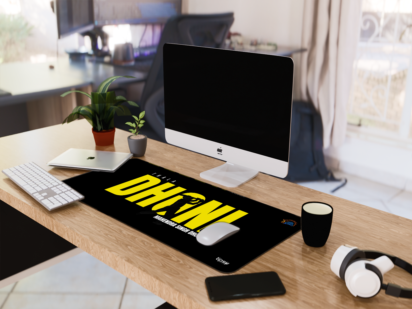 "MS DHONI ~ CHENNAI SUPER KINGS #7 " Gaming Mousepad- Elevate Your Gaming Experience