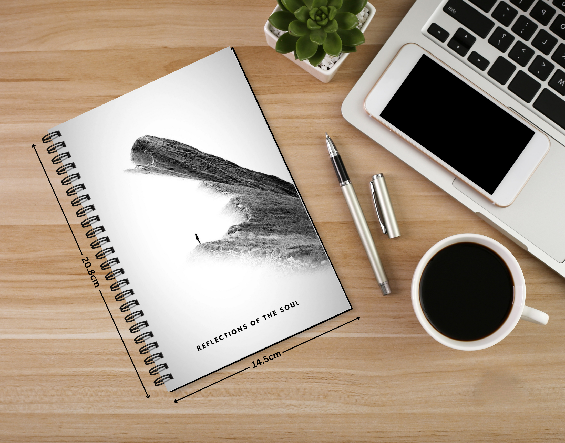 "REFLECTIONS OF SOUL" Elegant & Inspiring Diary for Daily Reflection