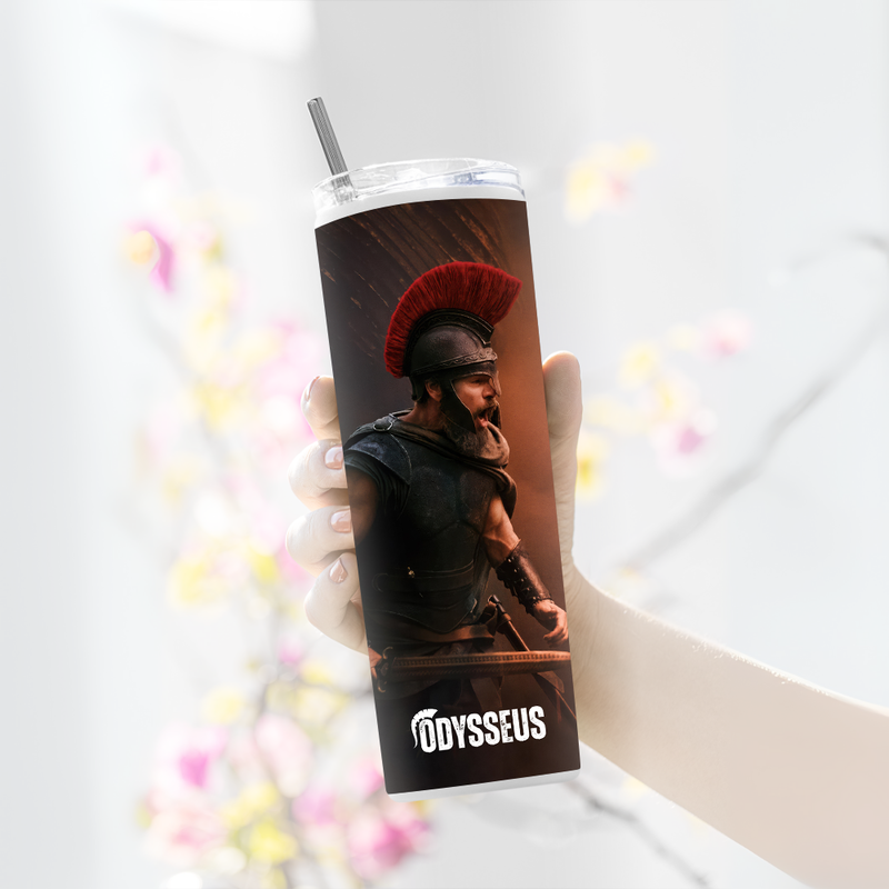 "ODYSSEUS MATT - THE ODYSSEY" Tumbler with Metal Straw