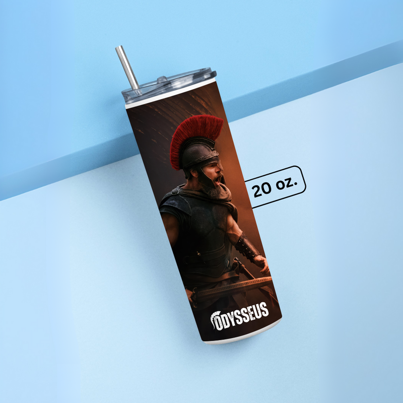 "ODYSSEUS MATT - THE ODYSSEY" Tumbler with Metal Straw