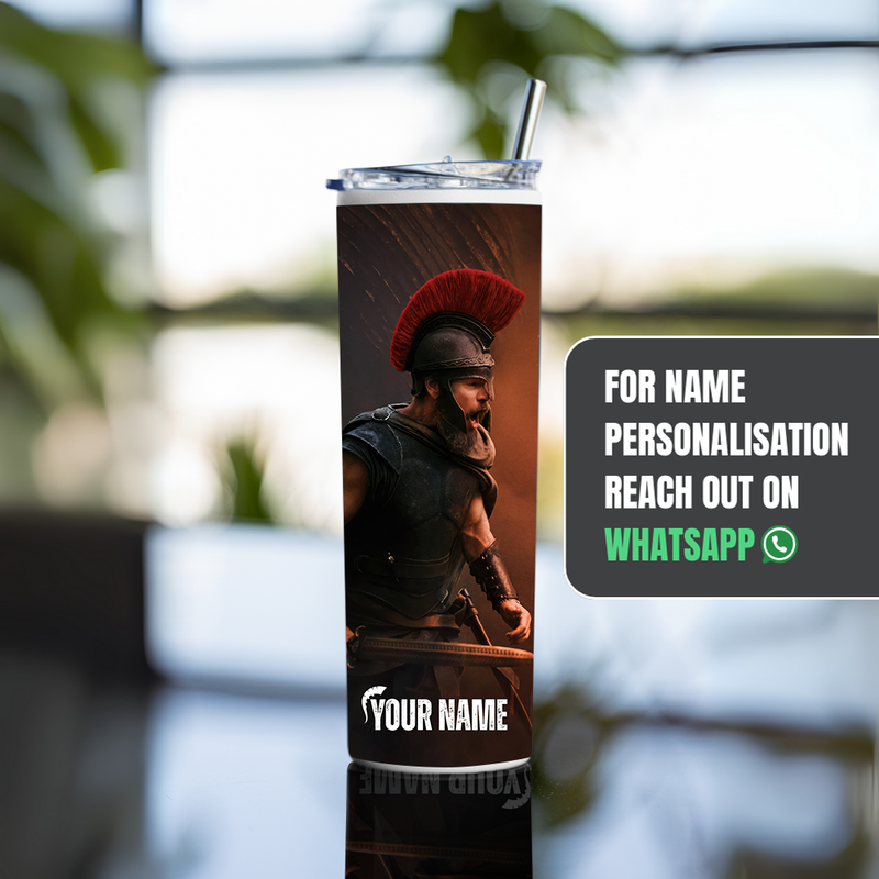 "ODYSSEUS MATT - THE ODYSSEY" Tumbler with Metal Straw