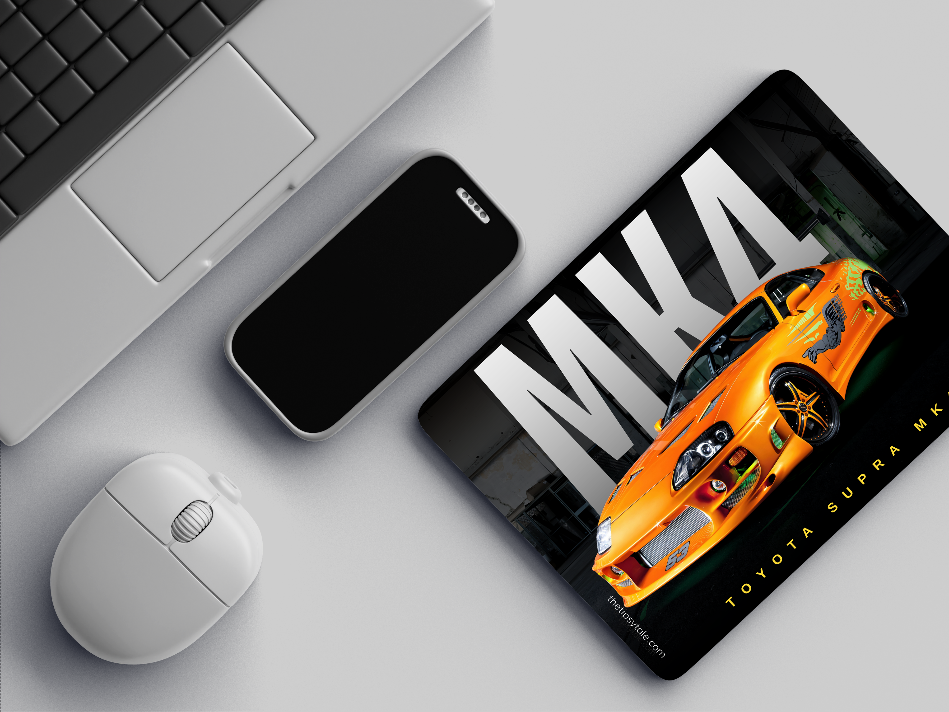 "MK4 TOYOTA SUPRA" Mousepad Enhance Your Workspace with Style