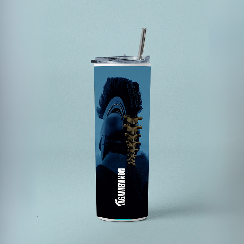 "AGAMEMNON -THE ODYSSEY" Tumbler with Metal Straw