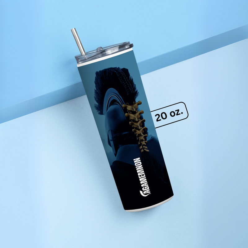 "AGAMEMNON -THE ODYSSEY" Tumbler with Metal Straw