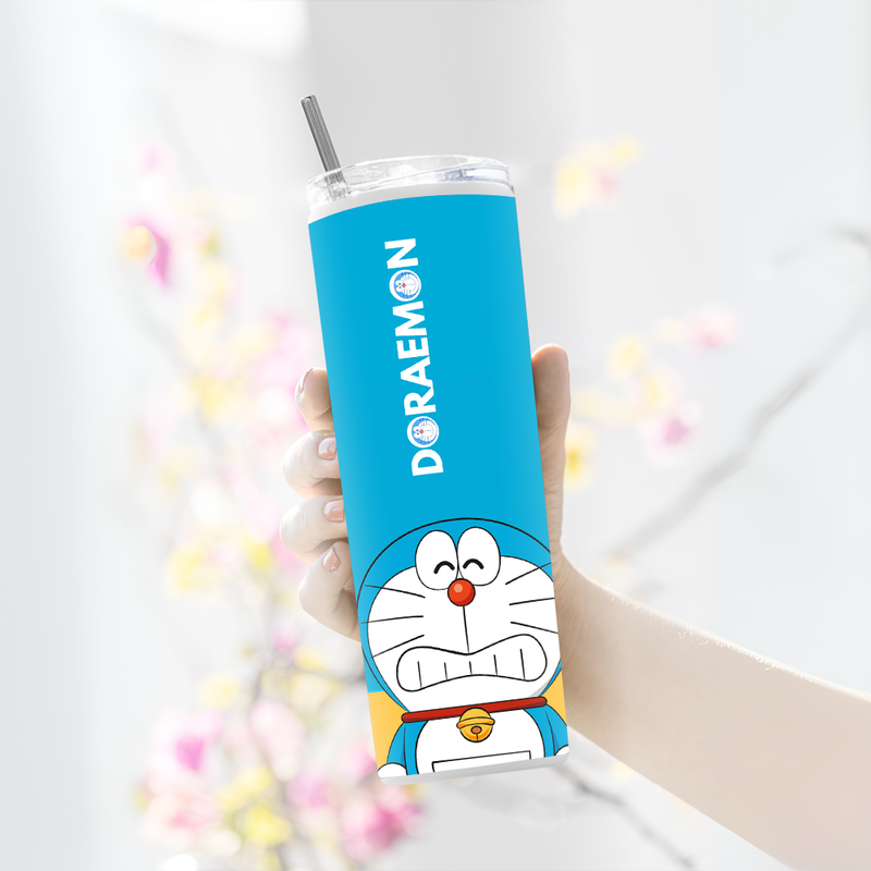 "DORAEMON" Tumbler with Metal Straw
