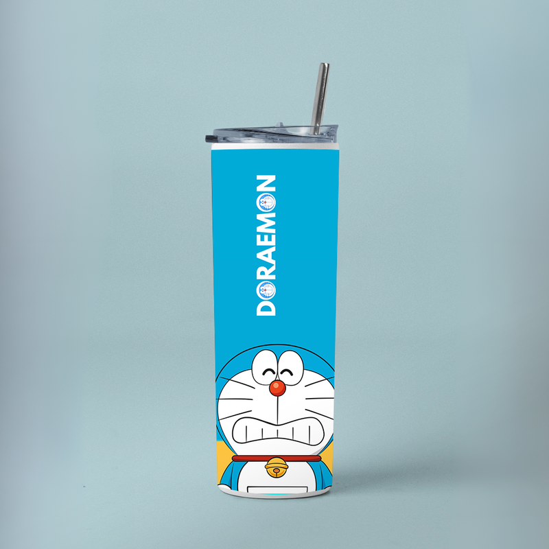 "DORAEMON" Tumbler with Metal Straw