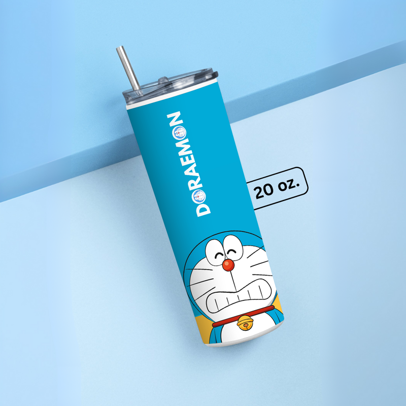 "DORAEMON" Tumbler with Metal Straw