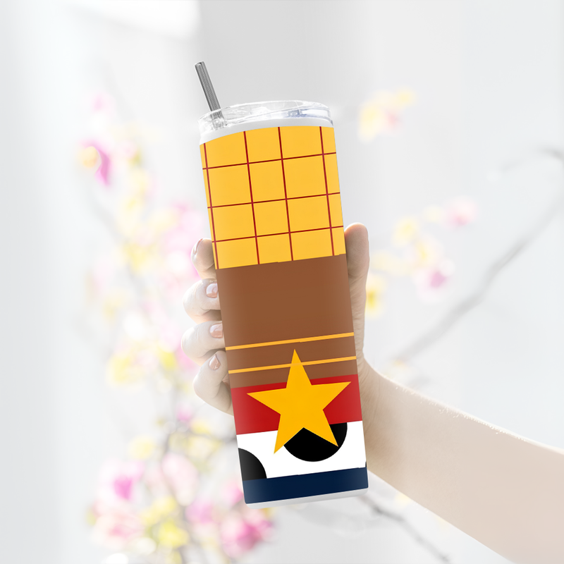 "SHERIFF WOODY - TOY STORY" Tumbler with Metal Straw