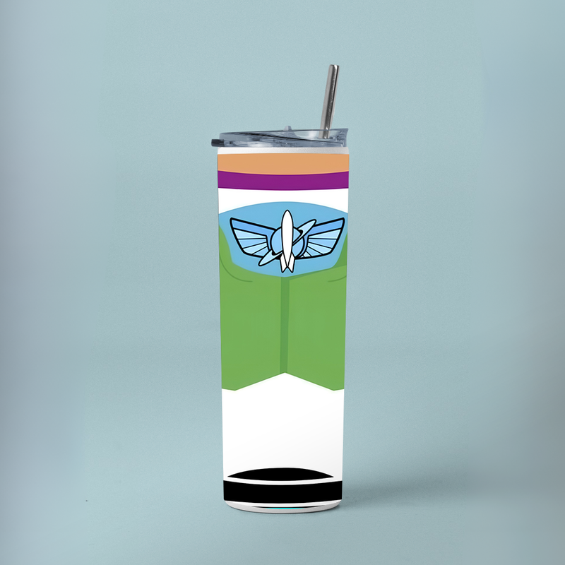 "BUZZ LIGHTYEAR - TOY STORY " Tumbler with Metal Straw
