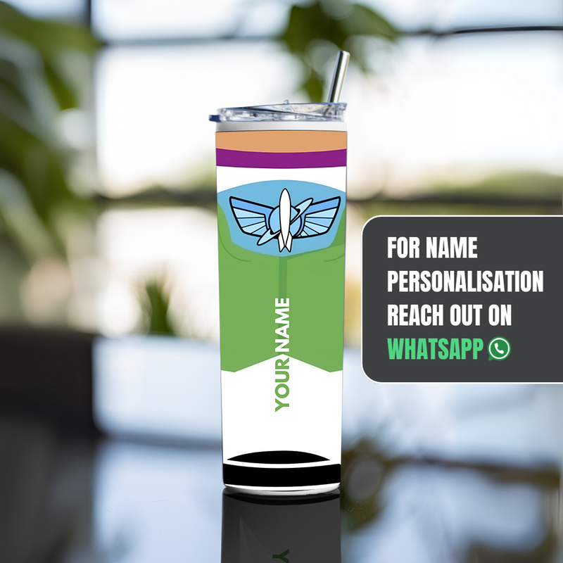 "BUZZ LIGHTYEAR - TOY STORY " Tumbler with Metal Straw
