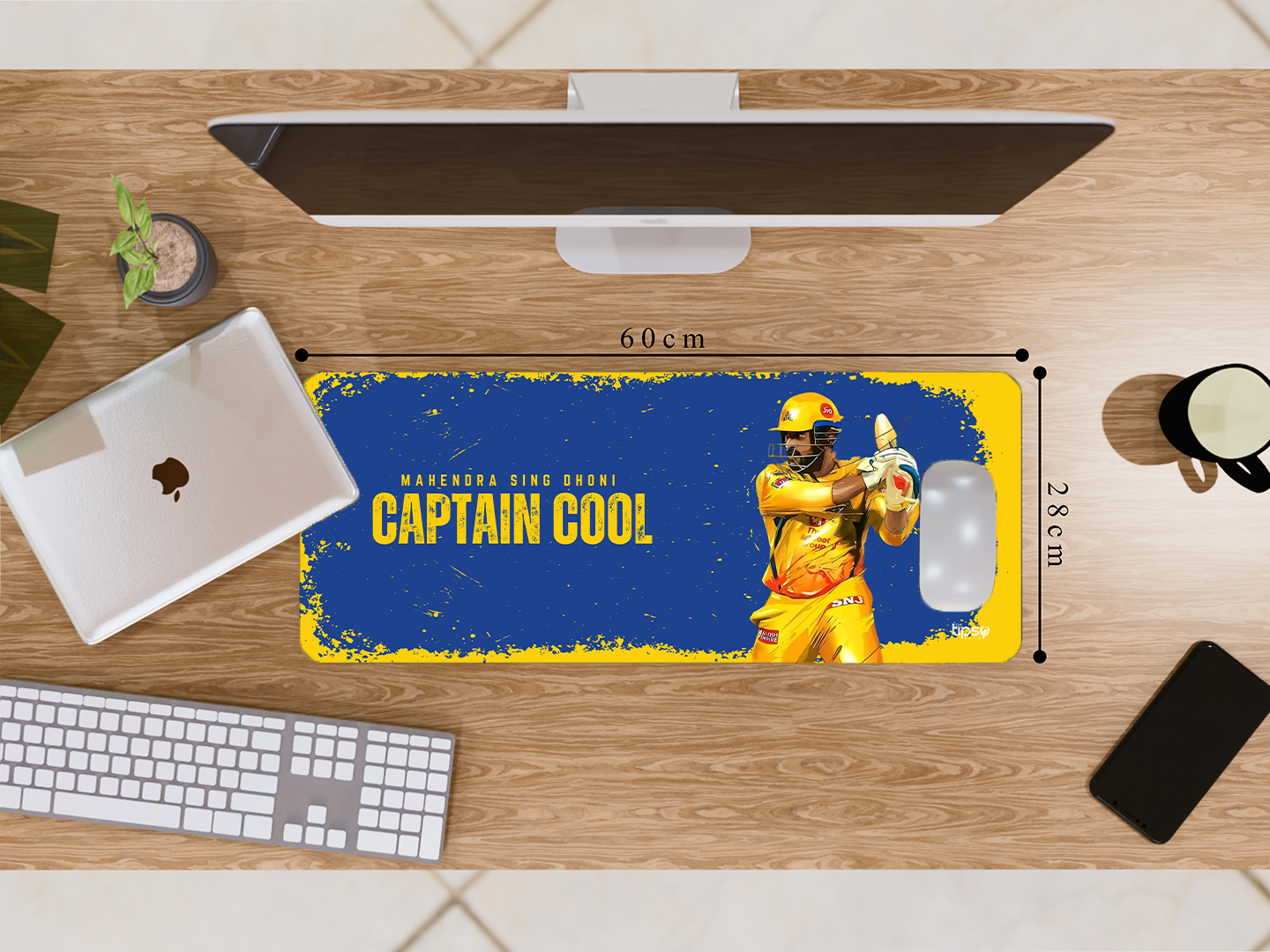 "CSK'S CAPTAIN COOL: MSD" Gaming Mousepad- Elevate Your Gaming Experience