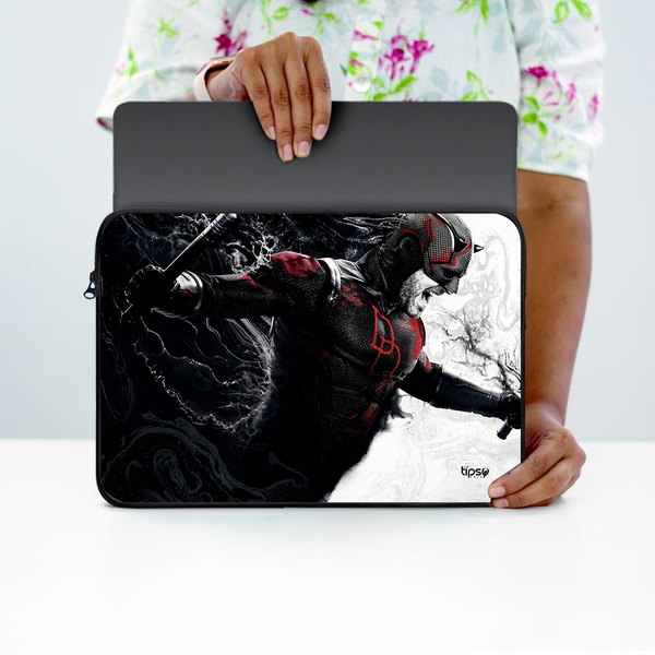"DARE DEVIL BORN AGAIN - DD" -Laptop Sleeves:Bold Modern Design for Every Size