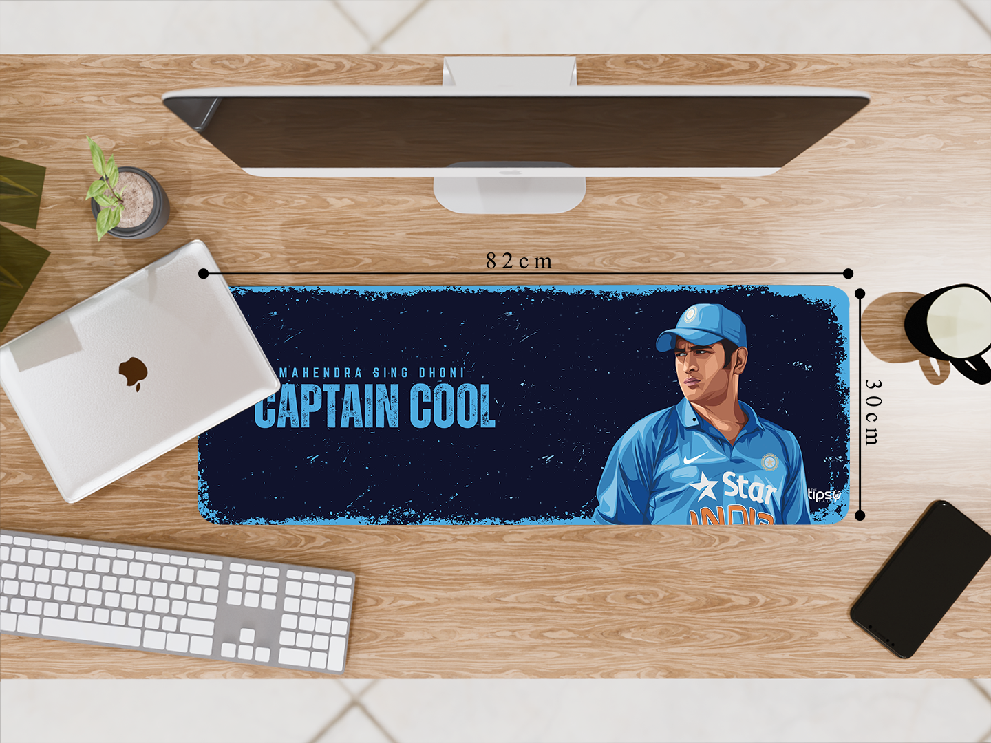 "CAPTAIN COOL: MSD " Gaming Mousepad- Elevate Your Gaming Experience