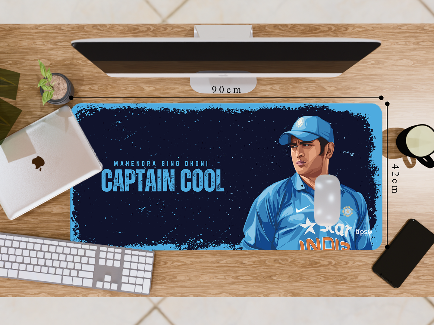 "CAPTAIN COOL: MSD " Gaming Mousepad- Elevate Your Gaming Experience