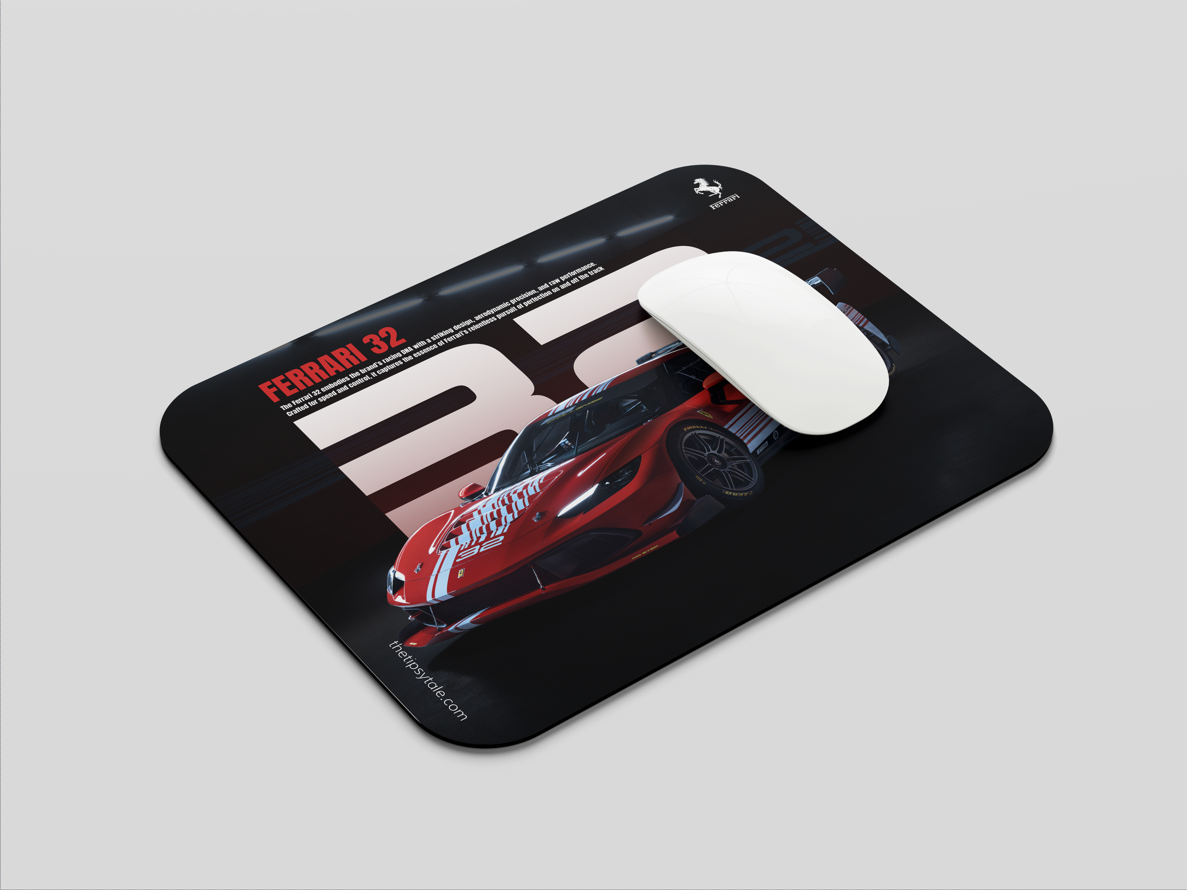 "FERRARI 32" Mousepad Enhance Your Workspace with Style