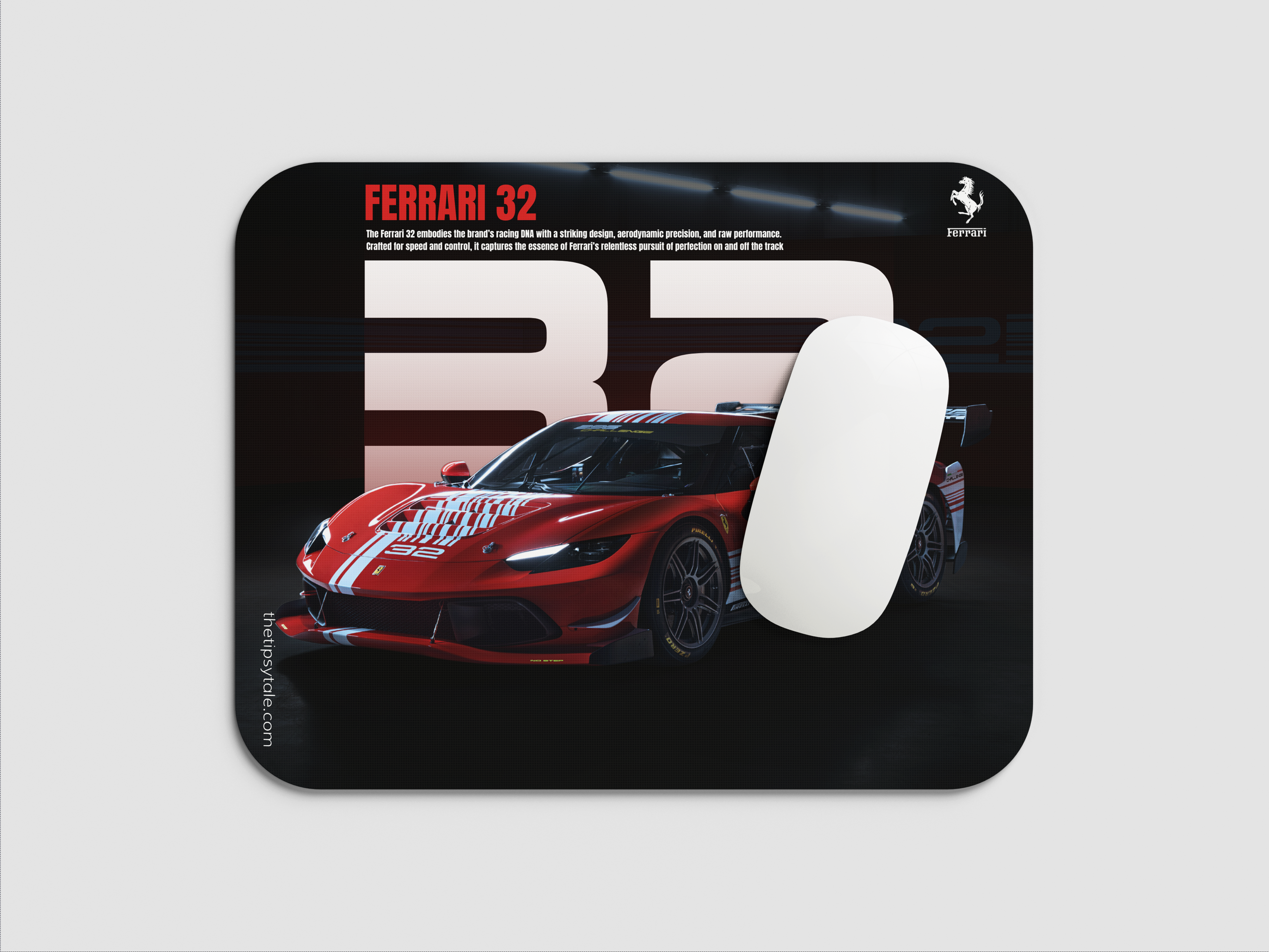 "FERRARI 32" Mousepad Enhance Your Workspace with Style