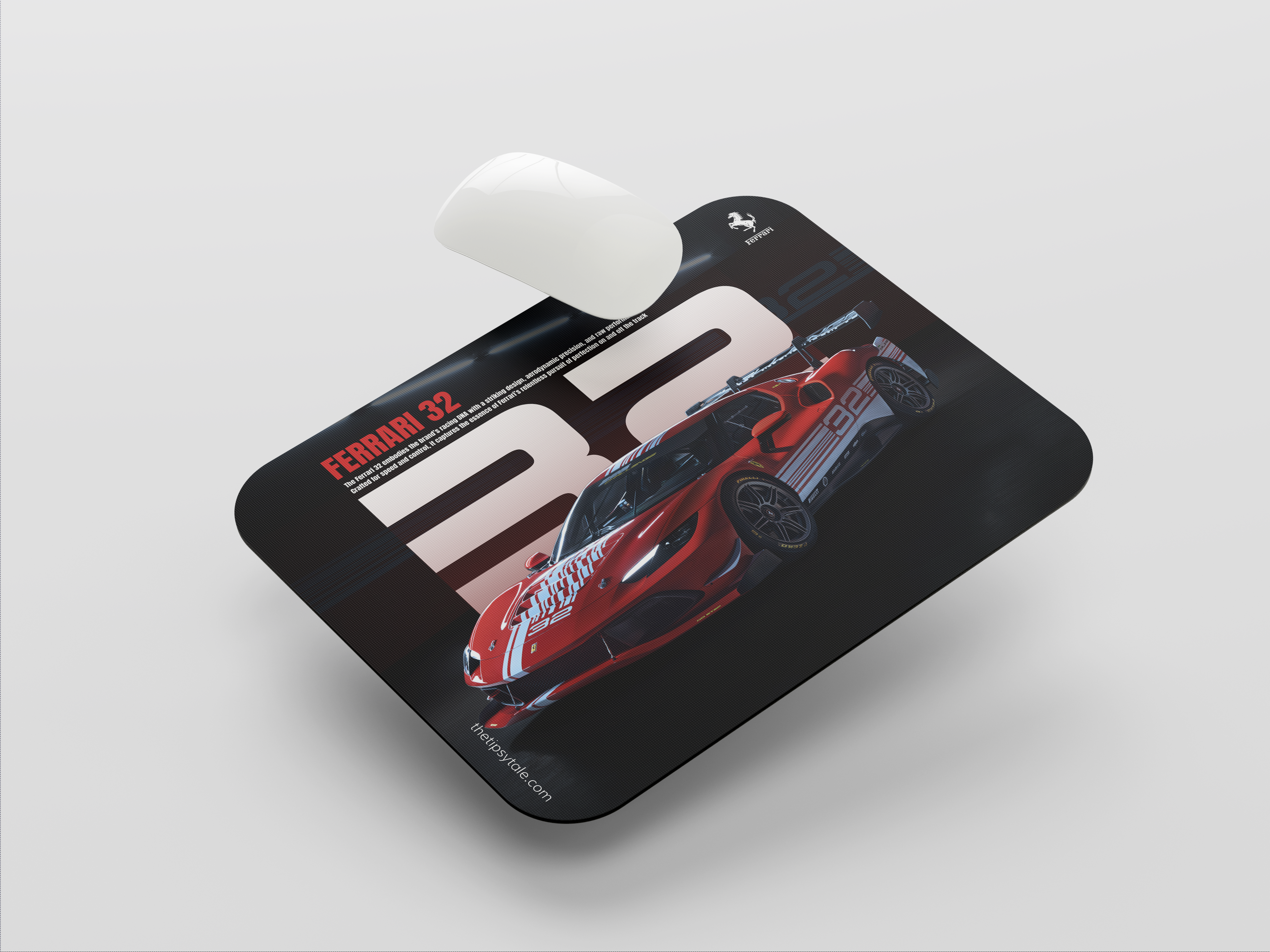 "FERRARI 32" Mousepad Enhance Your Workspace with Style