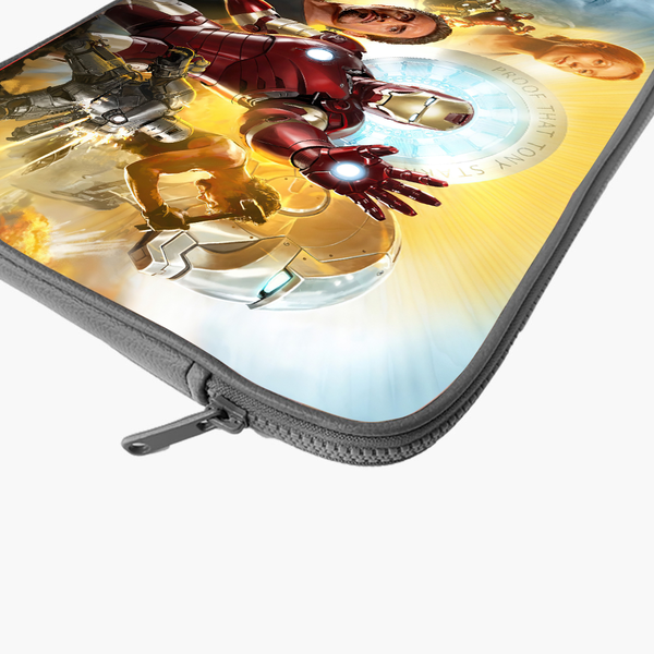 "IRON MAN TRIBUTE - MARVEL" -Laptop Sleeves:Bold Modern Design for Every Size