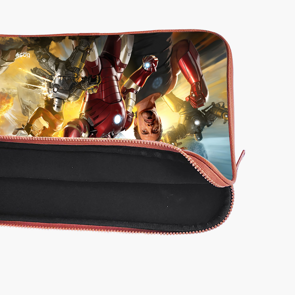 "IRON MAN TRIBUTE - MARVEL" -Laptop Sleeves:Bold Modern Design for Every Size