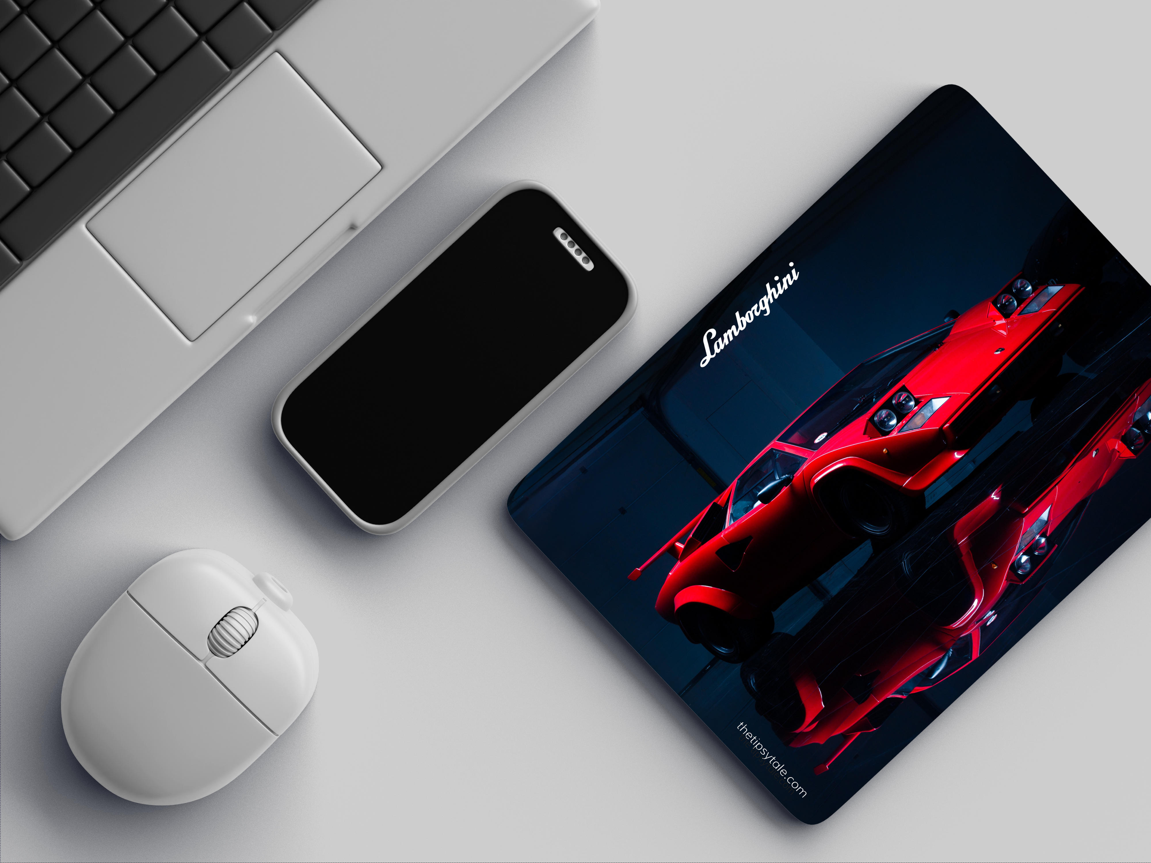 "Lamborghini Countach" Mousepad Enhance Your Workspace with Style