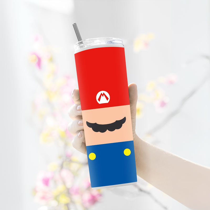 "MARIO - SUPER MARIO BROS" Tumbler with Metal Straw