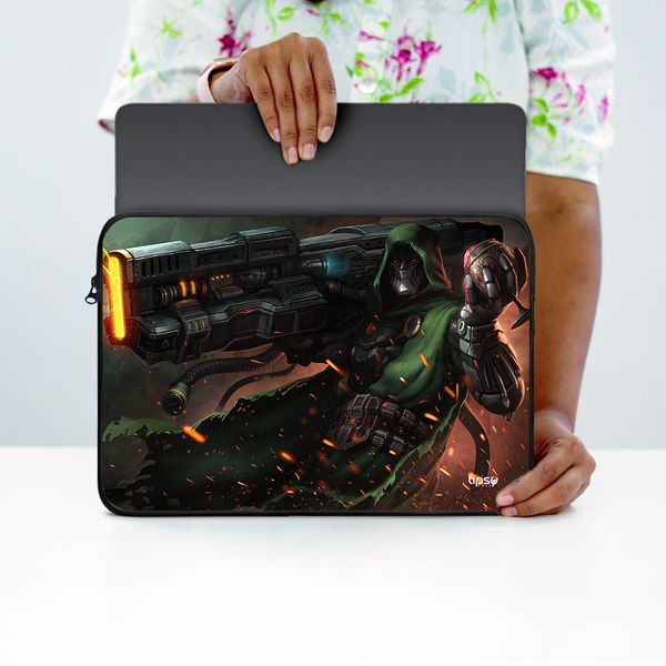 "DOCTOR DOOM - DOPE" -Laptop Sleeves:Bold Modern Design for Every Size