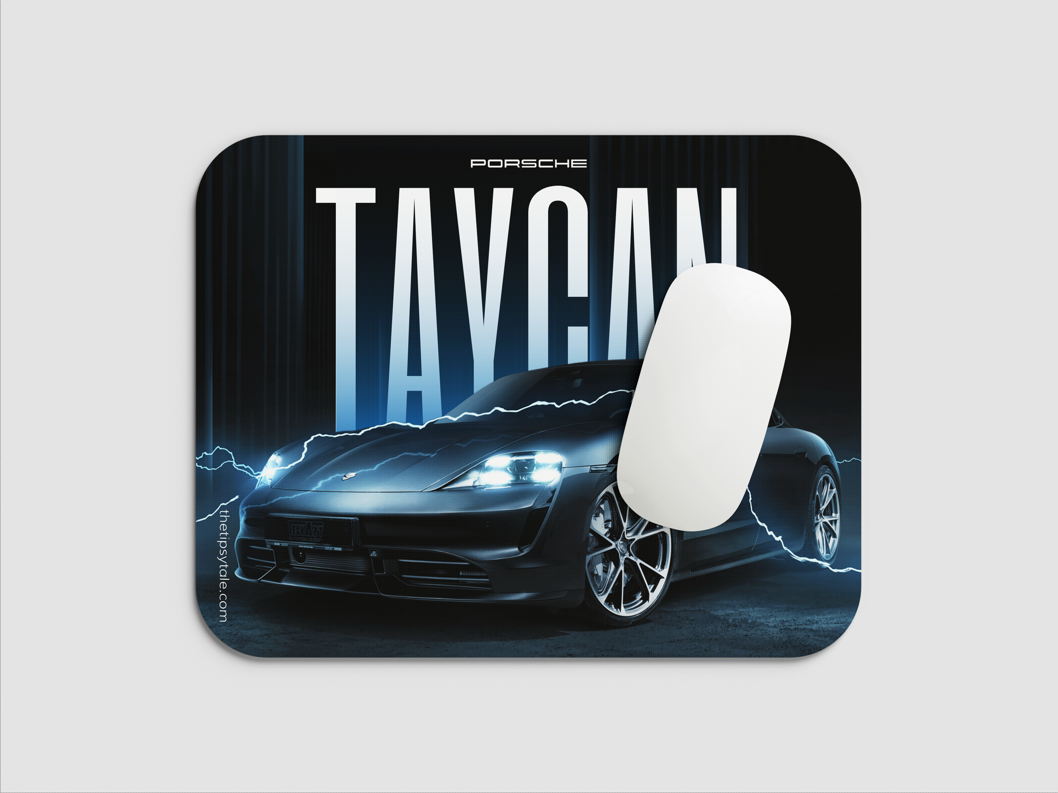 "TAYCAN - PORSCHE" Mousepad Enhance Your Workspace with Style
