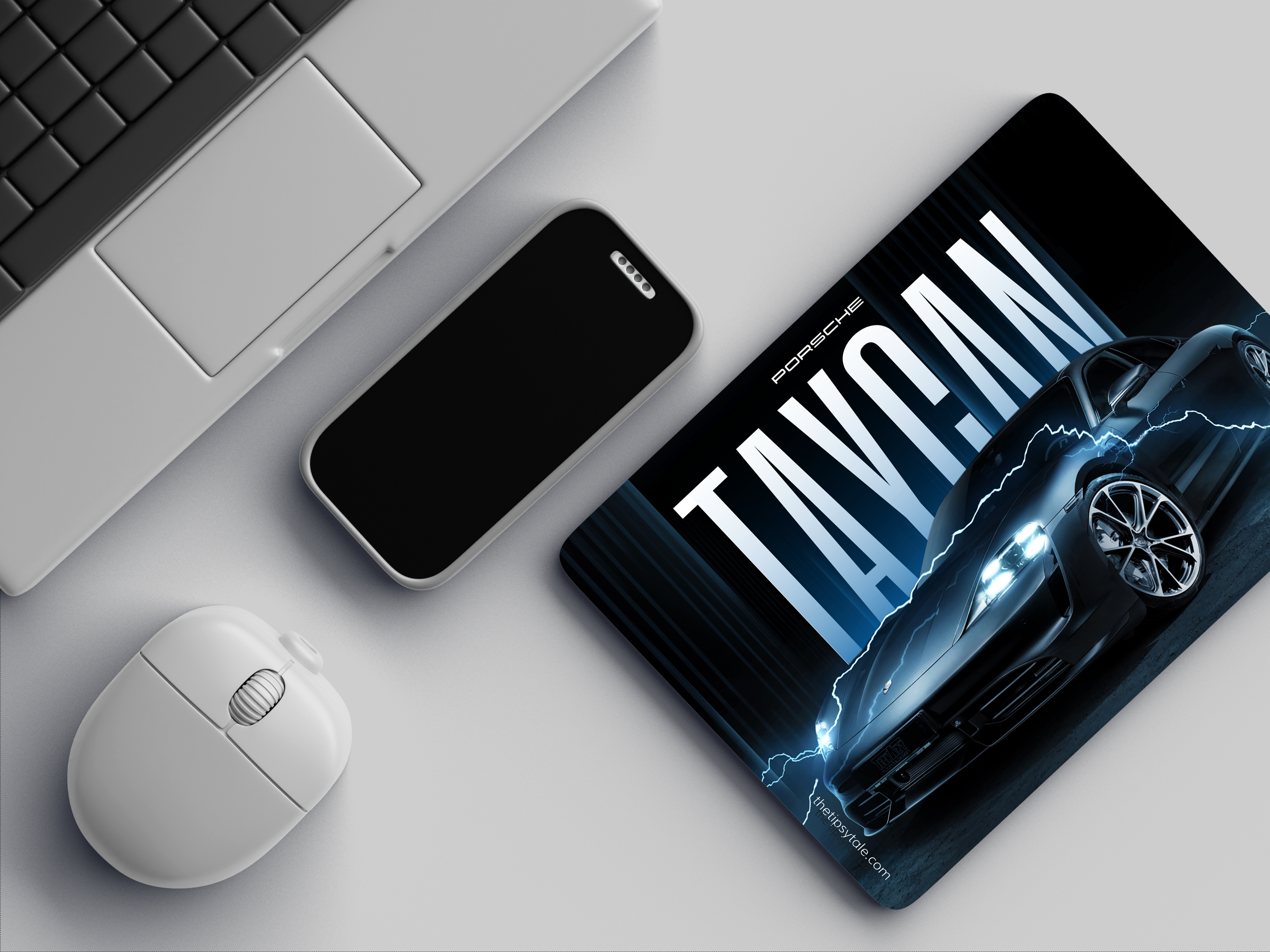 "TAYCAN - PORSCHE" Mousepad Enhance Your Workspace with Style