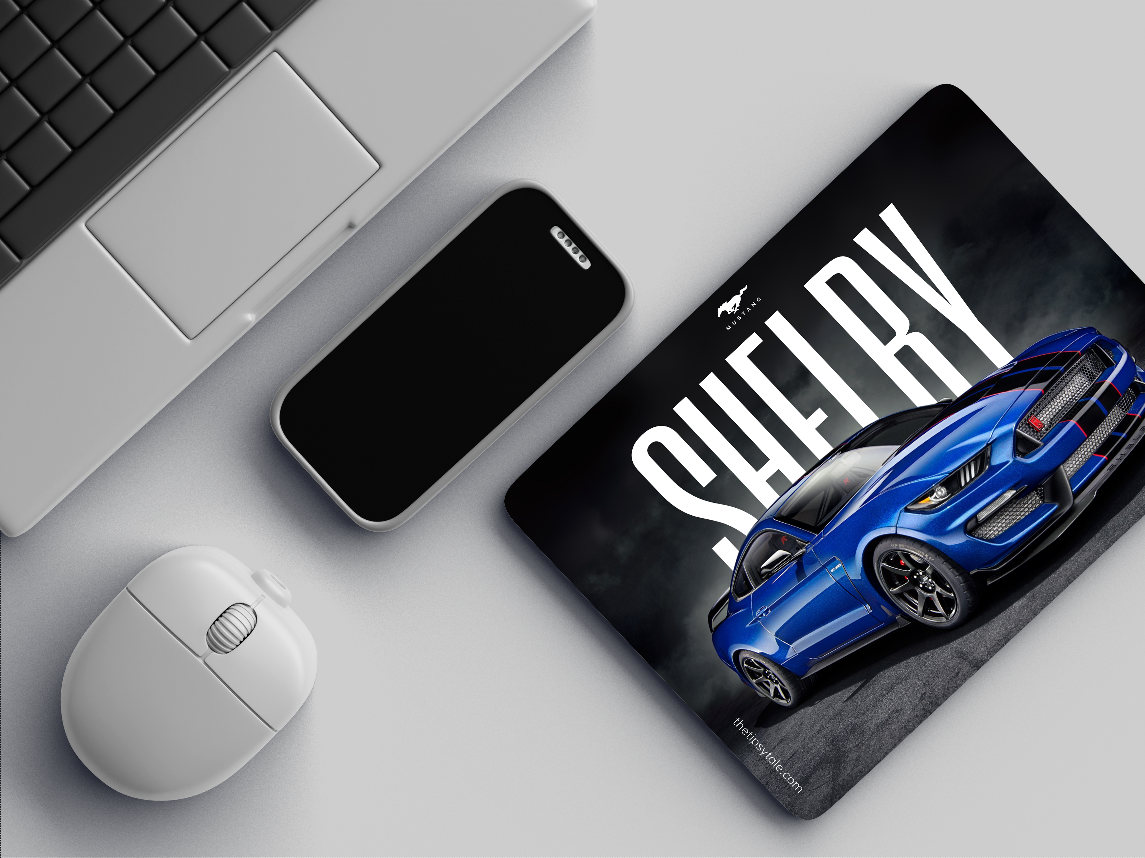 "FORD MUSTANG - TRACK BEAST" Mousepad Enhance Your Workspace with Style