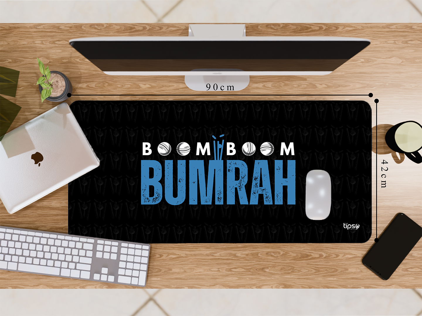 "BOOM BOOM BUMRAH" Gaming Mousepad- Elevate Your Gaming Experience