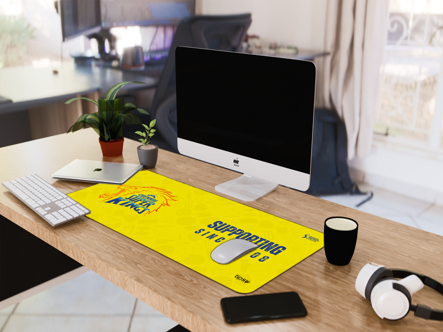 "CSK FANBASE" Gaming Mousepad- Elevate Your Gaming Experience