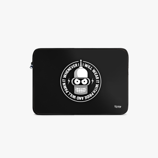 "BENDER FUTURAMA" -Laptop Sleeves:Bold Modern Design for Every Size
