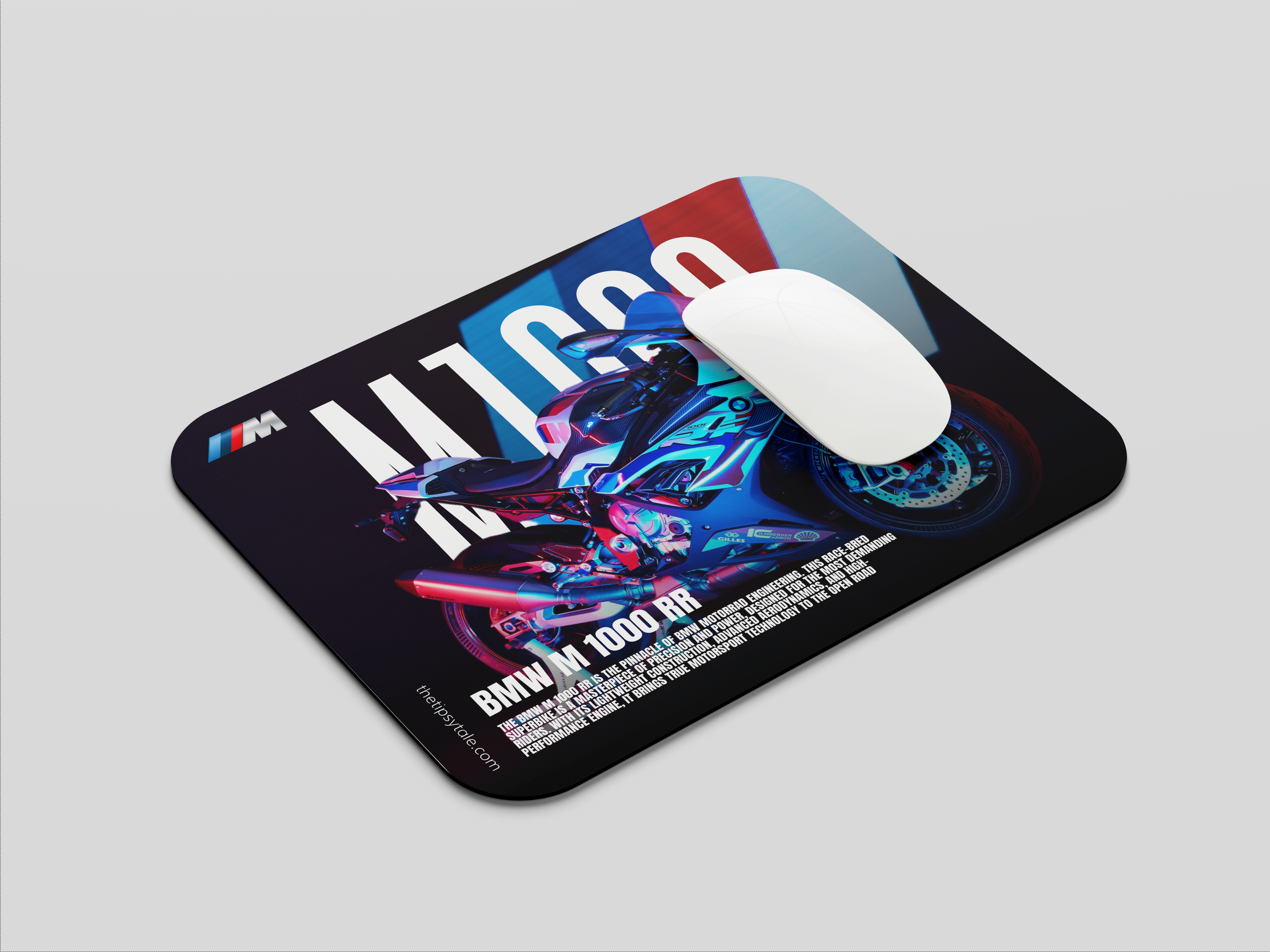 "BMW M 1000 RR" Mousepad Enhance Your Workspace with Style