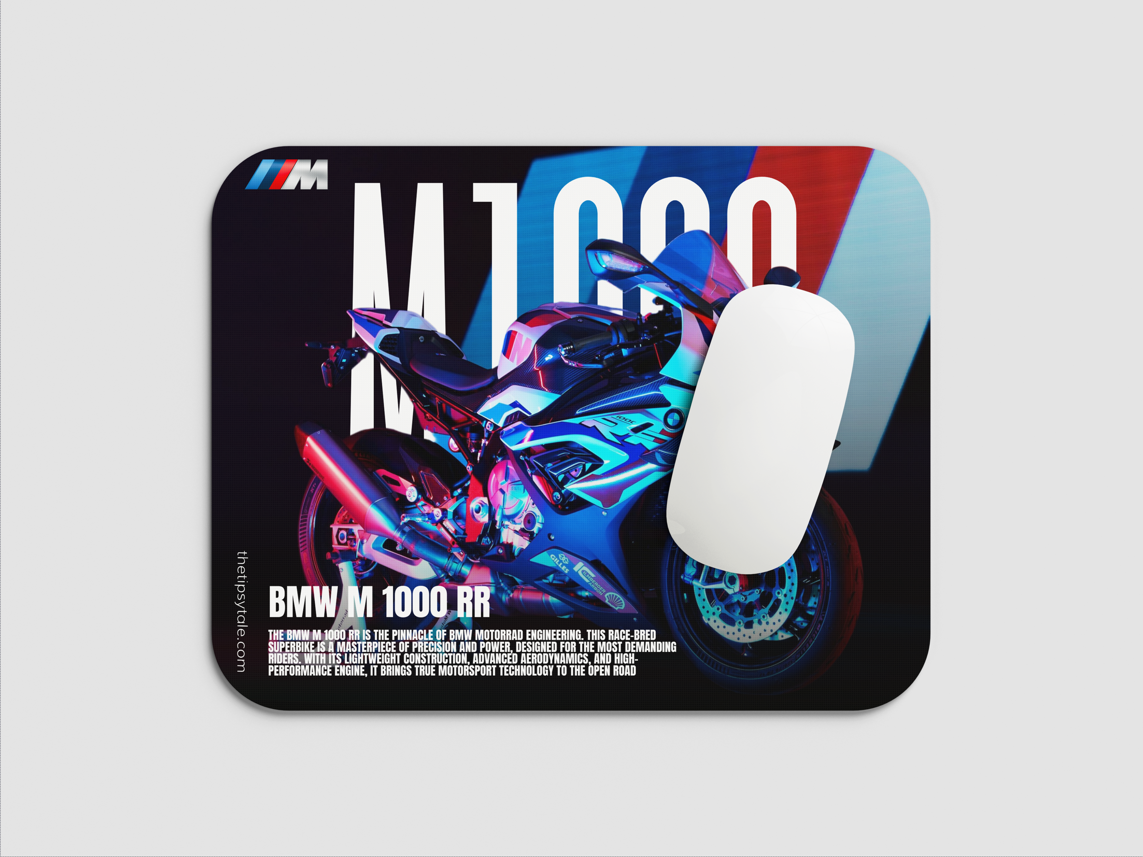 "BMW M 1000 RR" Mousepad Enhance Your Workspace with Style