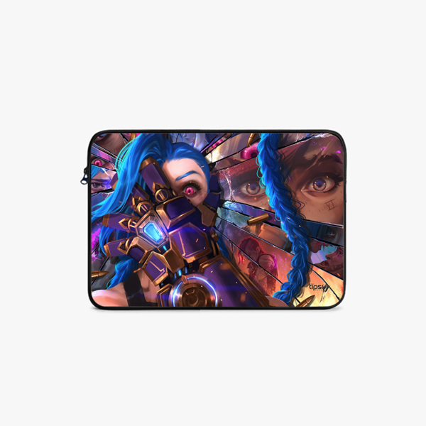 "JINX ARCANE - DILLUSION" -Laptop Sleeves:Bold Modern Design for Every Size