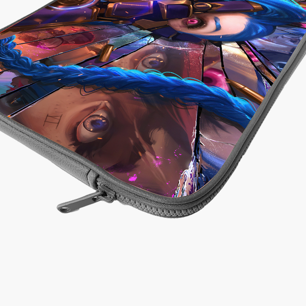 "JINX ARCANE - DILLUSION" -Laptop Sleeves:Bold Modern Design for Every Size