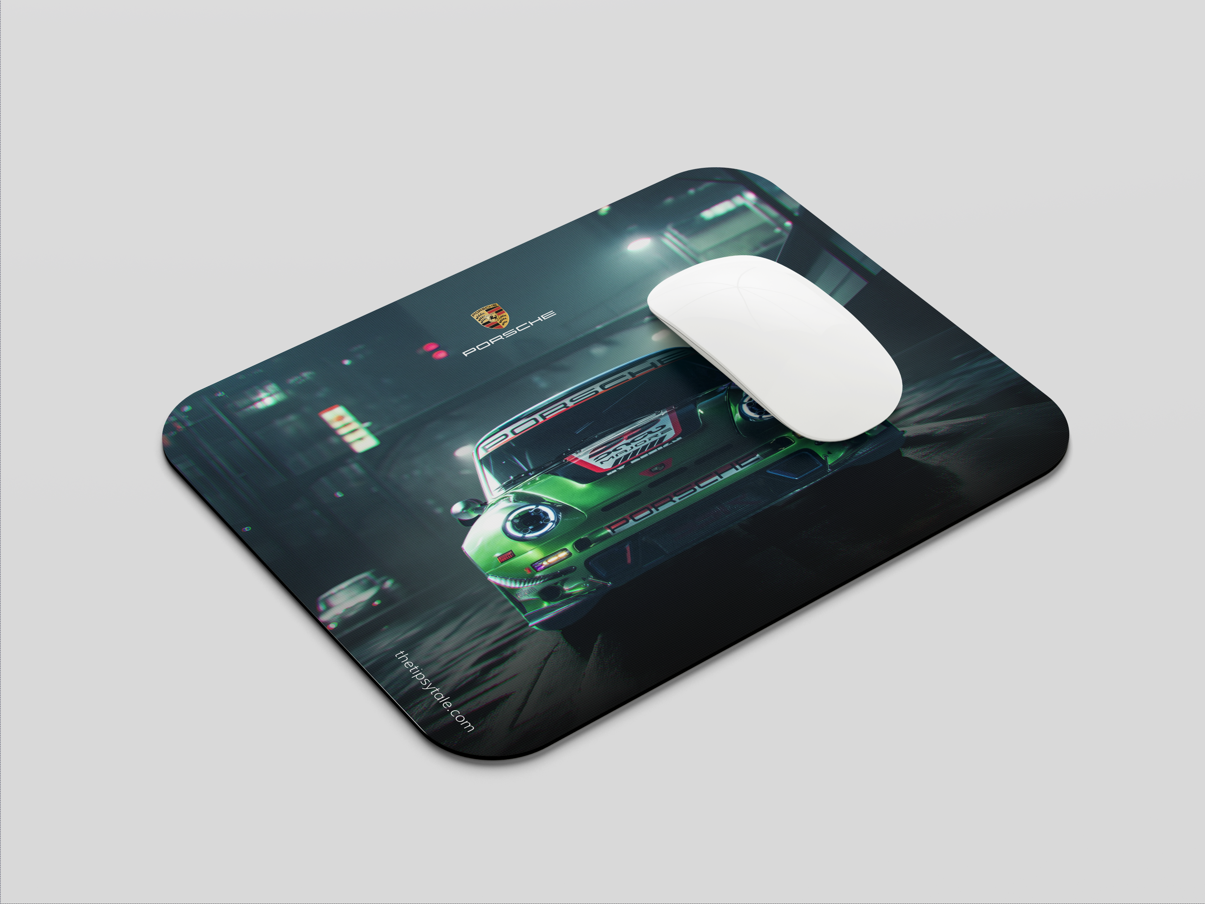 "Porsche- The Elegant Green" Mousepad Enhance Your Workspace with Style