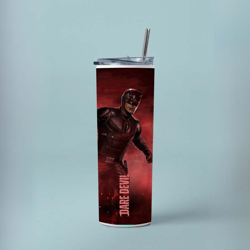 "DARE DEVIL - THE LAST DANCE" Tumbler with Metal Straw