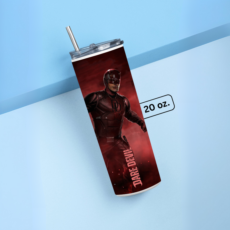"DARE DEVIL - THE LAST DANCE" Tumbler with Metal Straw