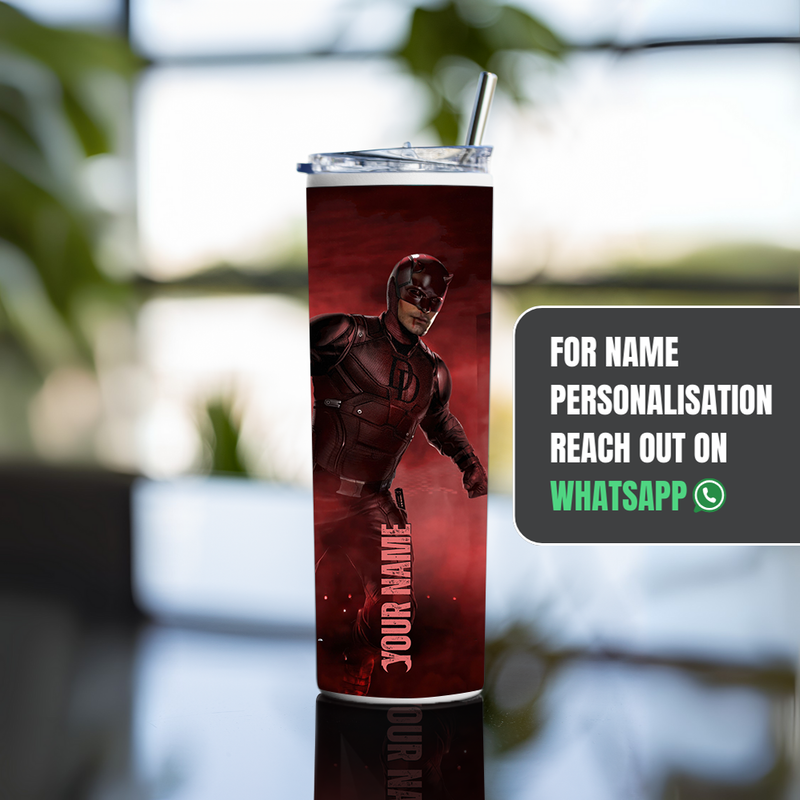 "DARE DEVIL - THE LAST DANCE" Tumbler with Metal Straw