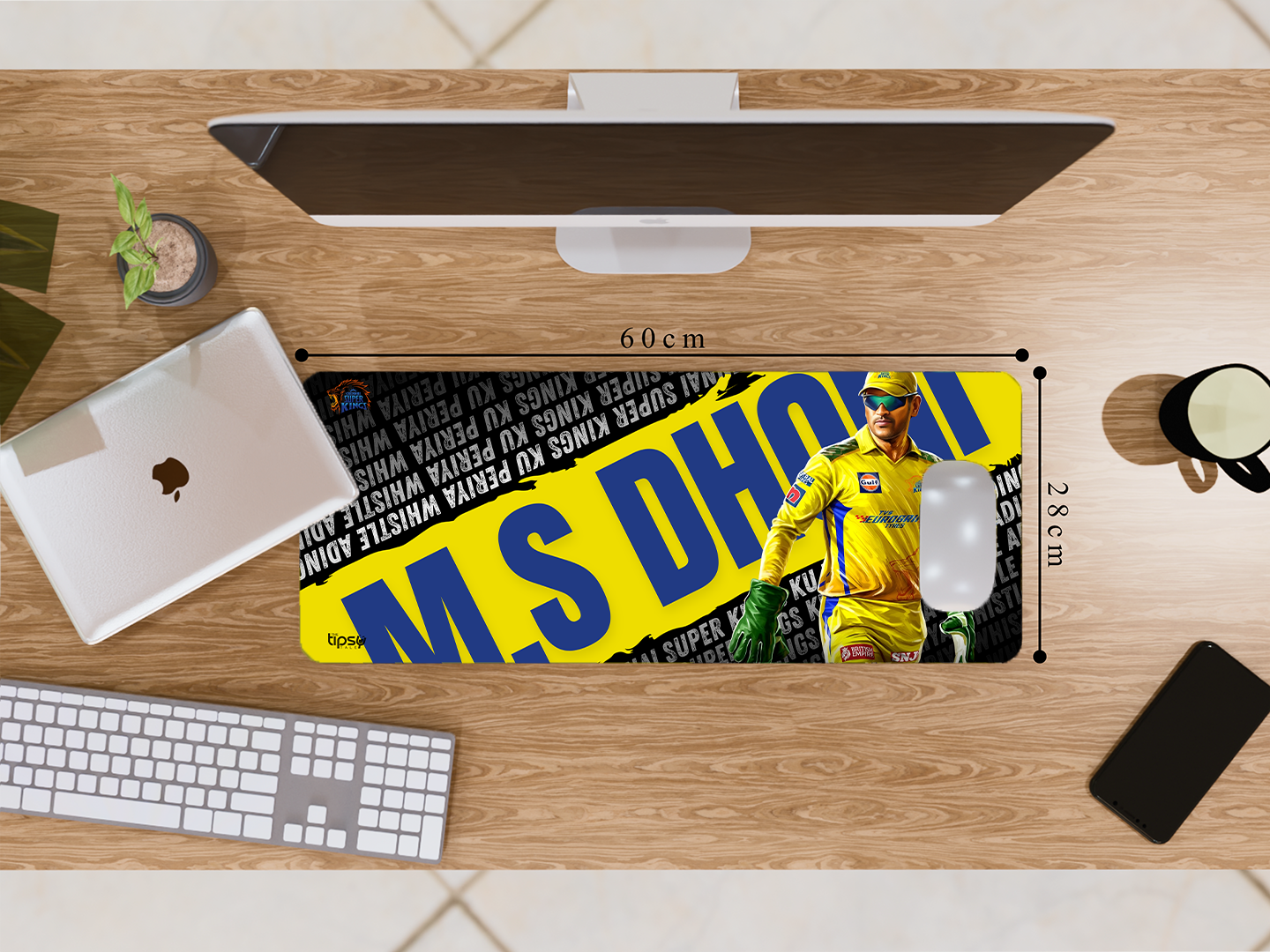 "CSK'S DHONI" Gaming Mousepad- Elevate Your Gaming Experience