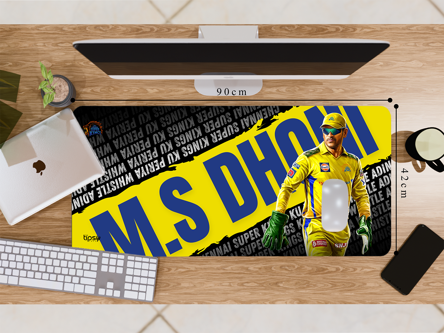 "CSK'S DHONI" Gaming Mousepad- Elevate Your Gaming Experience