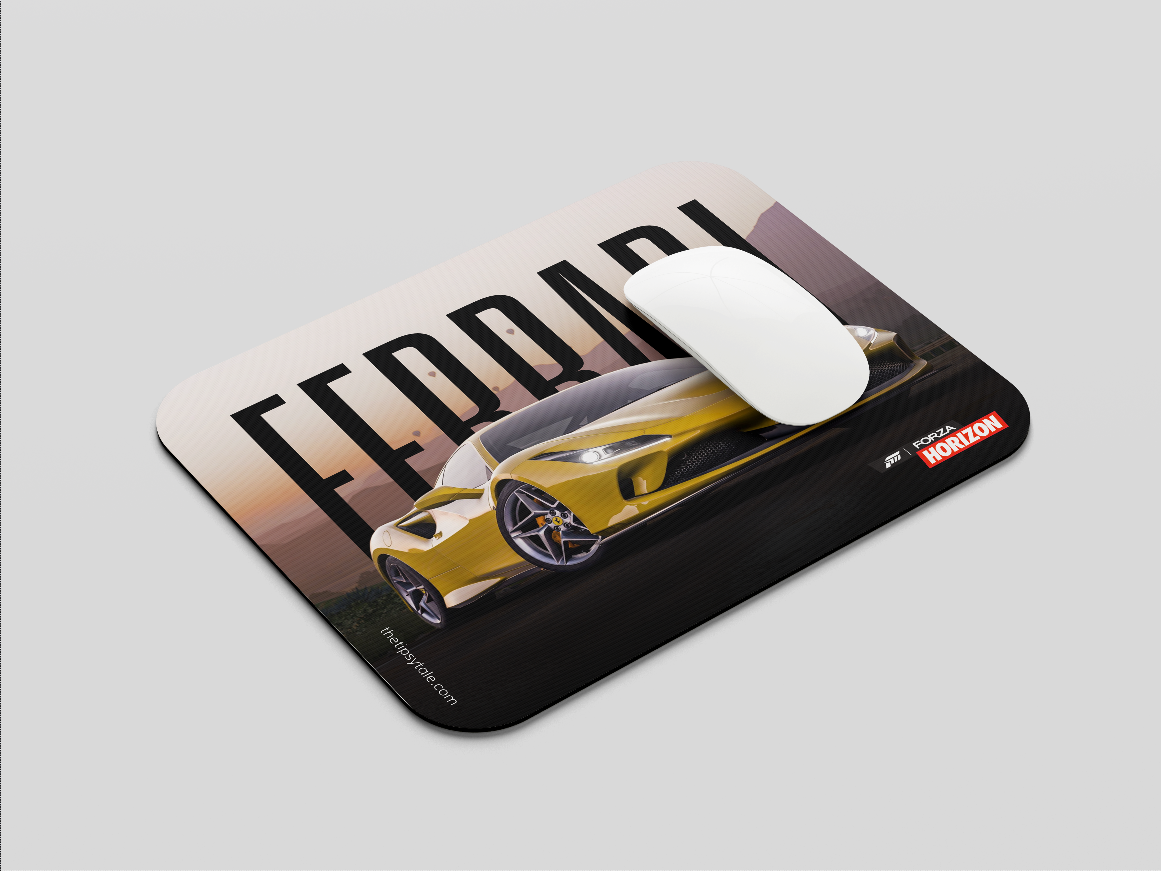 "FERRARI- FORZA HORIZON Video game" Mousepad Enhance Your Workspace with Style