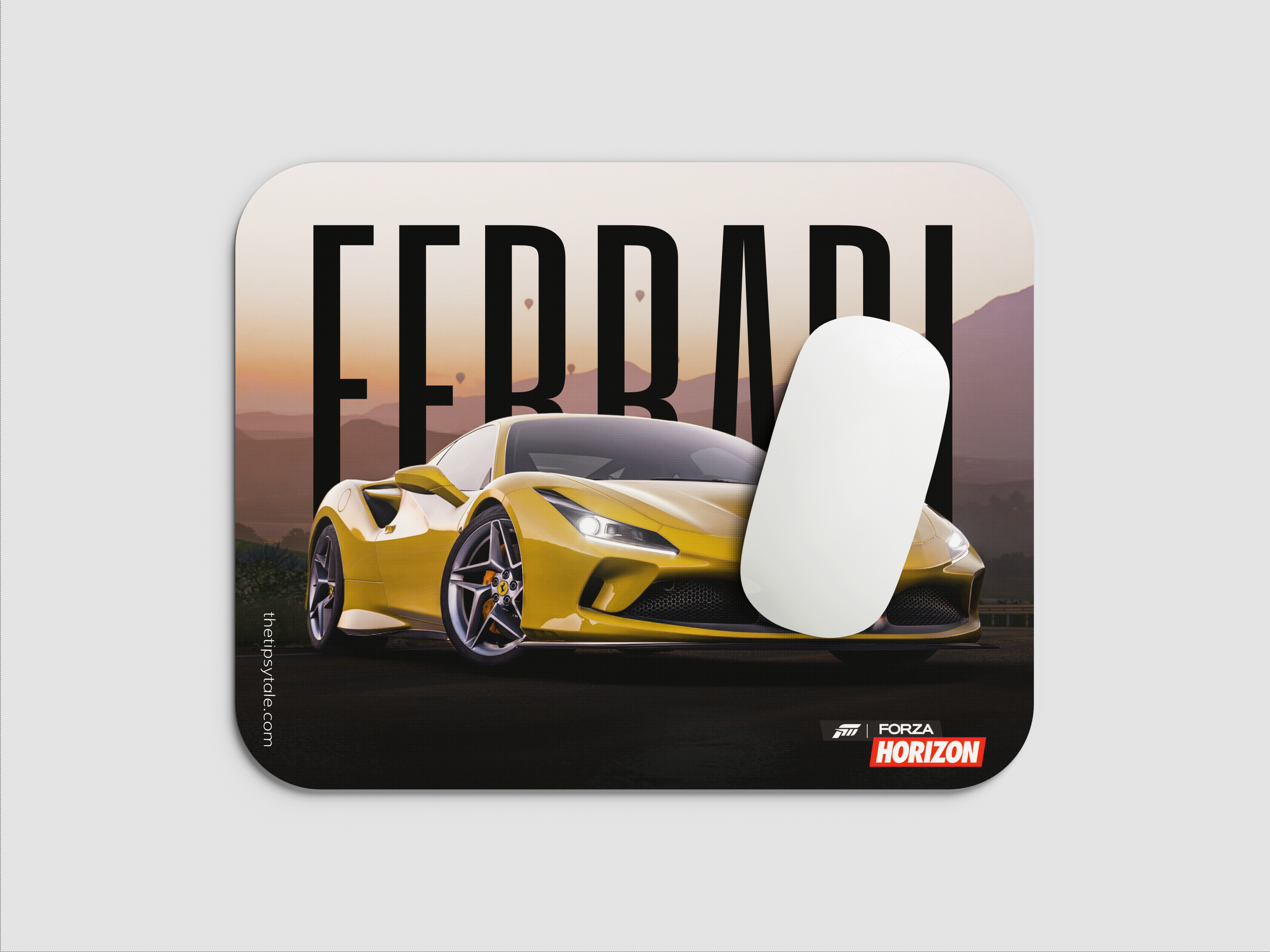 "FERRARI- FORZA HORIZON Video game" Mousepad Enhance Your Workspace with Style