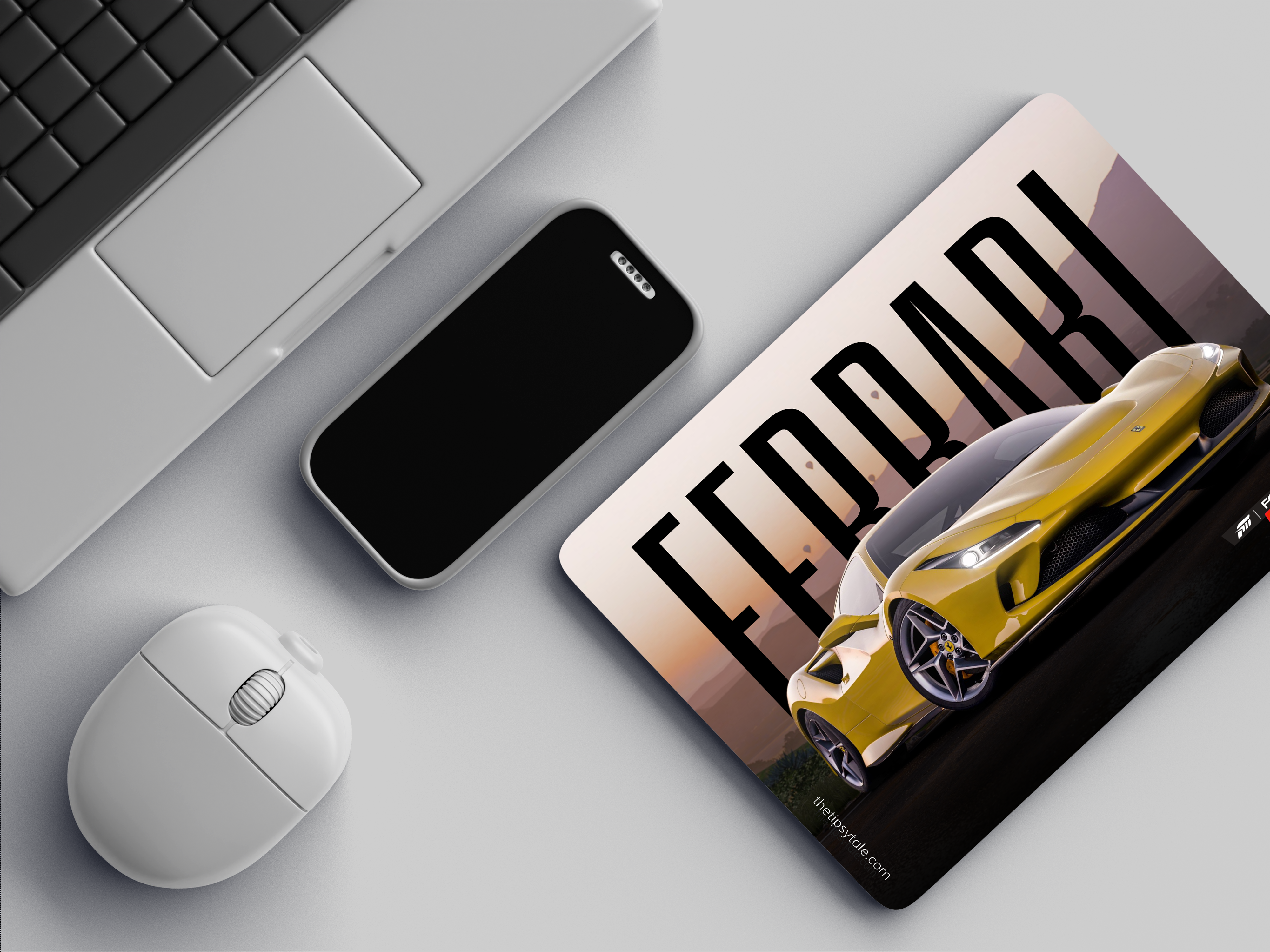 "FERRARI- FORZA HORIZON Video game" Mousepad Enhance Your Workspace with Style