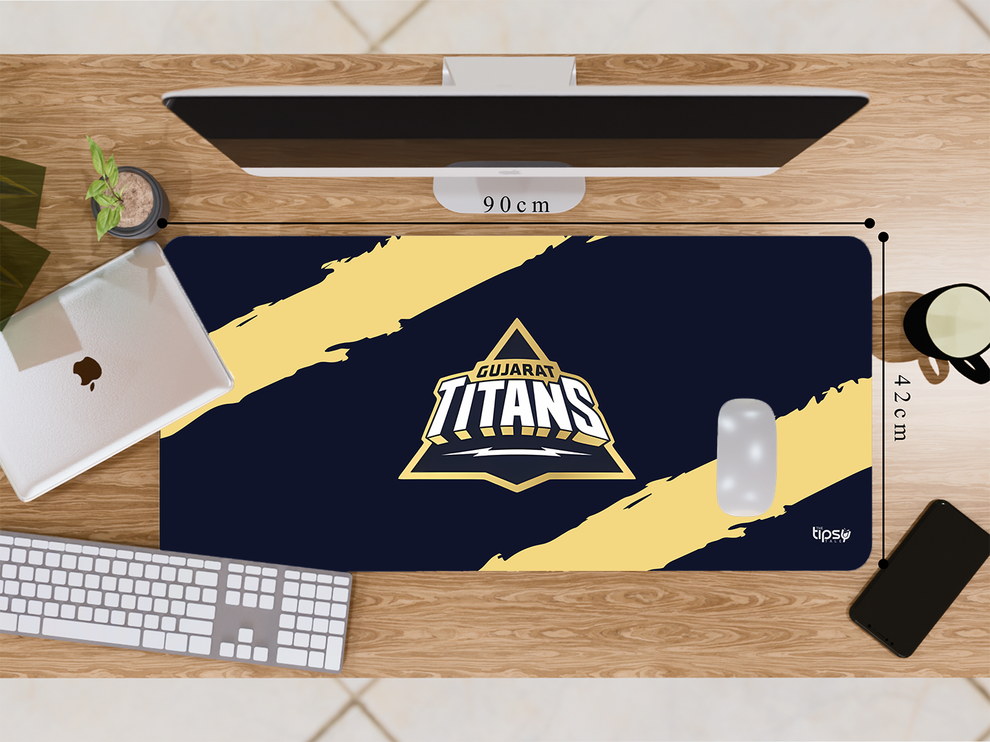 "GUJARAT TITANS #GT" Gaming Mousepad- Elevate Your Gaming Experience