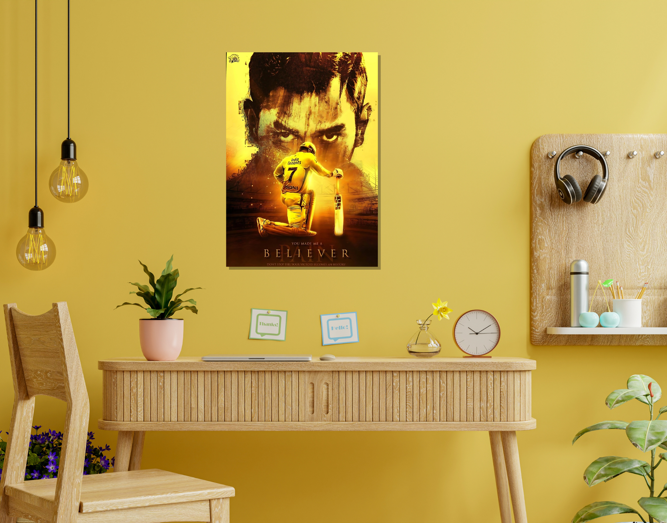 "MSD-BELIEVER"- Shiny & Sturdy Metallic Poster  Art That Pops & Sticks