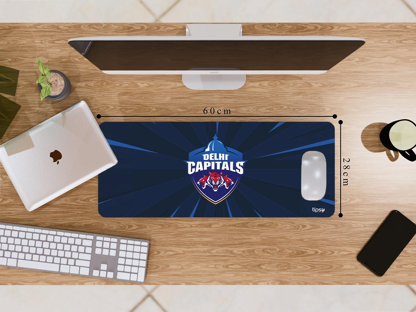 "DELHI CAPITALS #DC" Gaming Mousepad- Elevate Your Gaming Experience