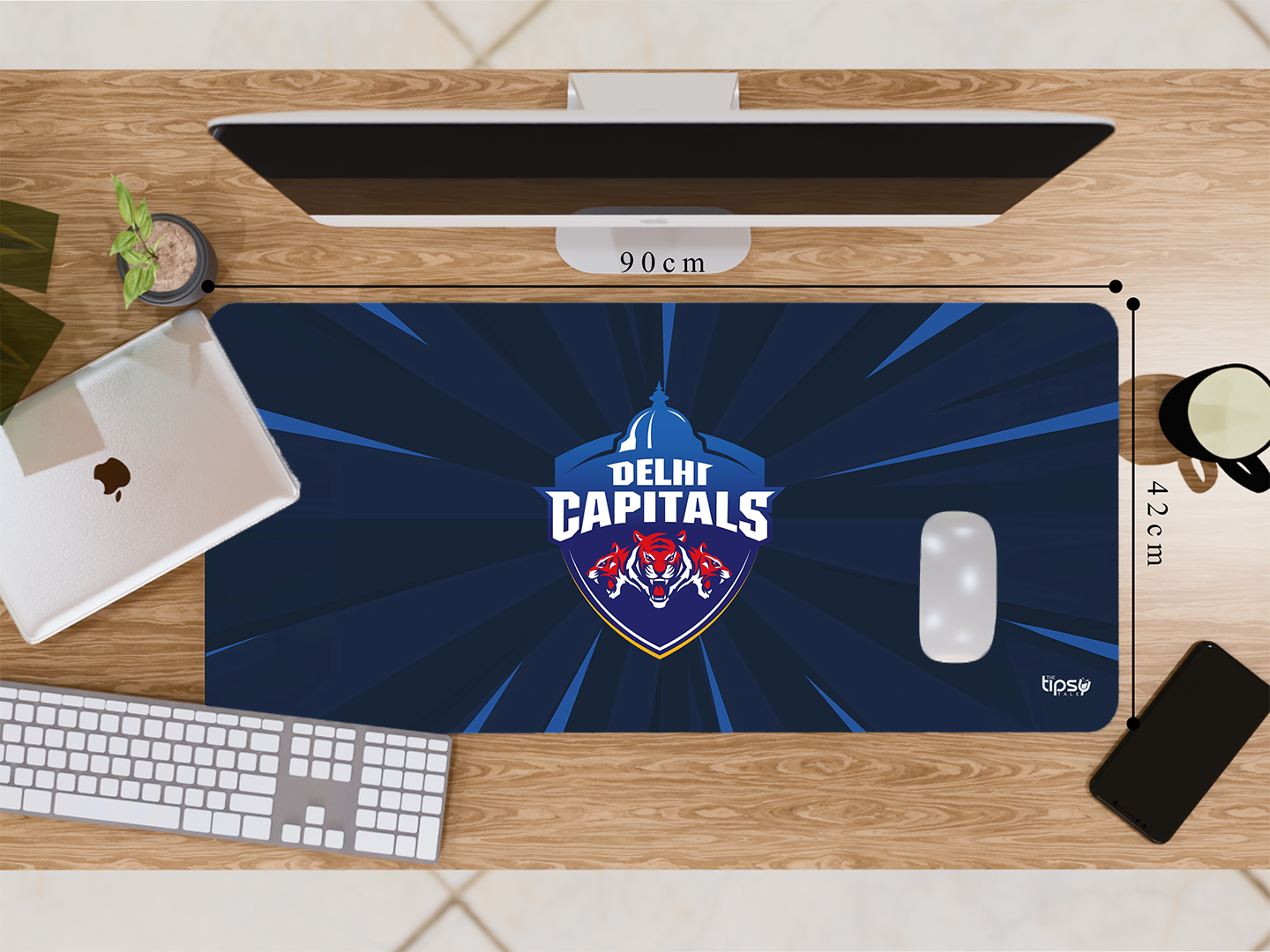 "DELHI CAPITALS #DC" Gaming Mousepad- Elevate Your Gaming Experience